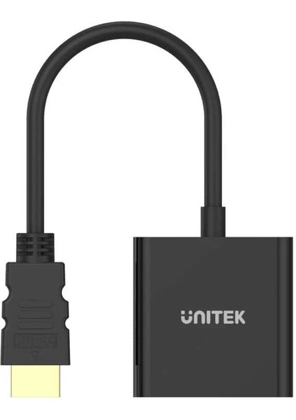Unıtek HDMI To VGA Ses Destekli 1080P (Y-6333)