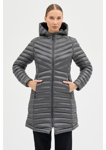 umbia Omnı Heat Termal Dar Kesim Gri Kadın Kaban fırsatları