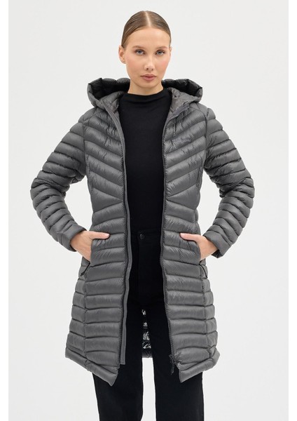umbia Omnı Heat Termal Dar Kesim Gri Kadın Kaban indirimleri