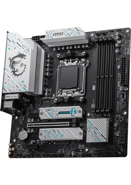 Msı B650M Gamıng Plus Wıfı Ddr5 7200MHZ(OC) HDMI Dp M.2 Matx Am5 modelleri