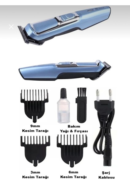 Çok Renkli Şarjlı Profesyonel Saç ve Sakal Traş Makinesi modelleri