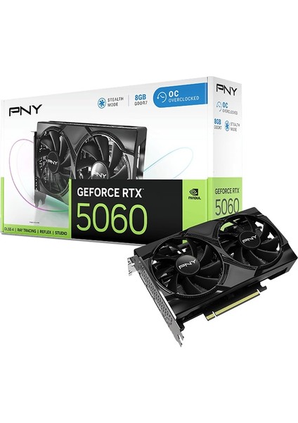 Pny RTX5060 8gb Gddr7 128BIT Oc Siyah Ekran Kartı (VCG50608DFXPB1-O)