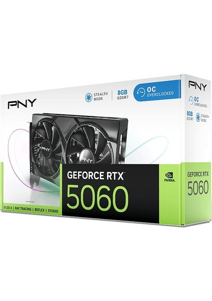 Pny RTX5060 8gb Gddr7 128BIT Oc Siyah Ekran Kartı (VCG50608DFXPB1-O)