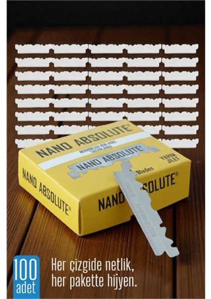 Çok Renkli 100'LÜ Berber Ustura Jileti, Yarım Jilet, Nano Teknoloji Gücü