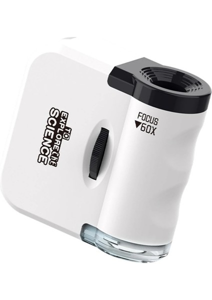 Öğrenciler Için Cep LED Işıklı Mini Oyuncak Çocuk Mikroskop