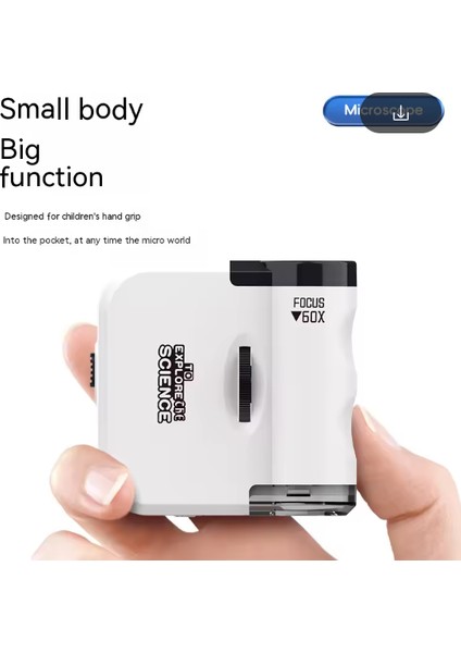 Öğrenciler Için Cep LED Işıklı Mini Oyuncak Çocuk Mikroskop fiyatları