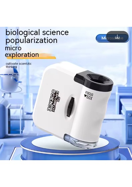 Öğrenciler Için Cep LED Işıklı Mini Oyuncak Çocuk Mikroskop fırsatları