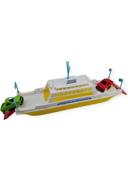 Feribot Araç Taşııyan Gemi 45 cm - Sarı