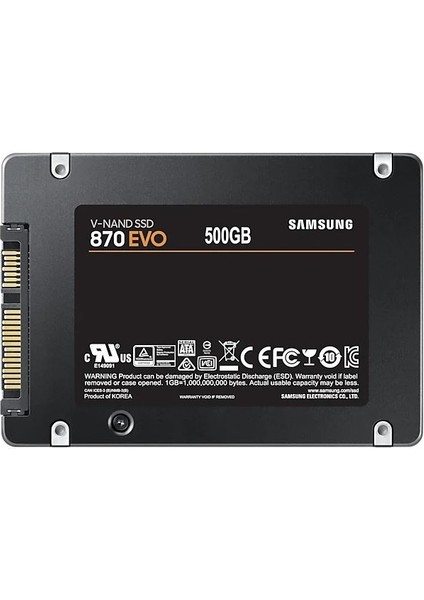 500GB Samsung 870 560/530MB/S Evo MZ-77E500BW SSD (Resmi Distribütör Garantili) fiyatları