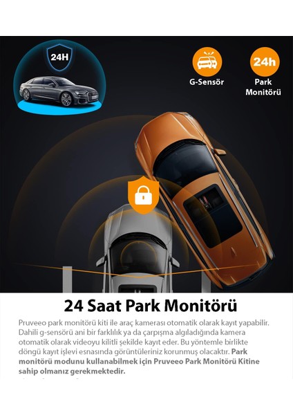 Pruveeo D30 Wı-Fı 4K Arac Kamerası fırsatları