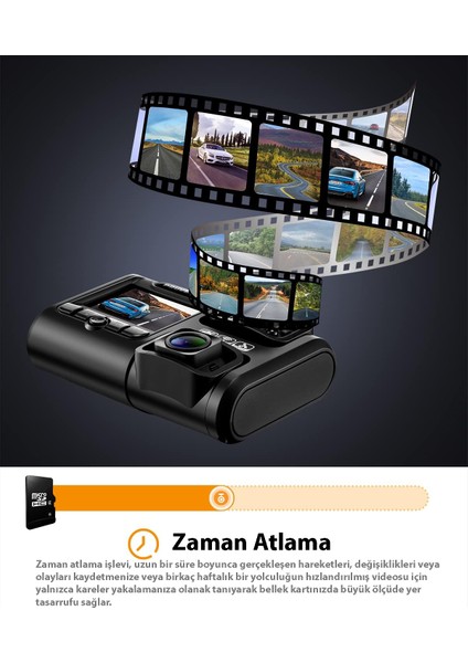 Pruveeo D30 Wı-Fı 4K Arac Kamerası