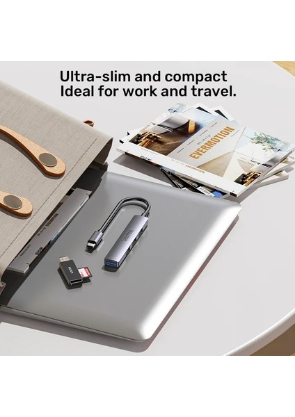Unıtek Type-C To 4 Port USB (Usb3.0+Usb2.0) H1208B