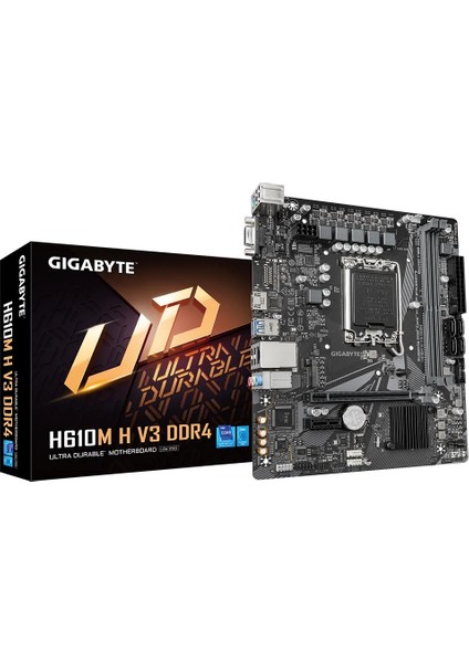Gıgabyte H610M H V3 Ddr4 3200MHZ M.2 HDMI Matx 1700P