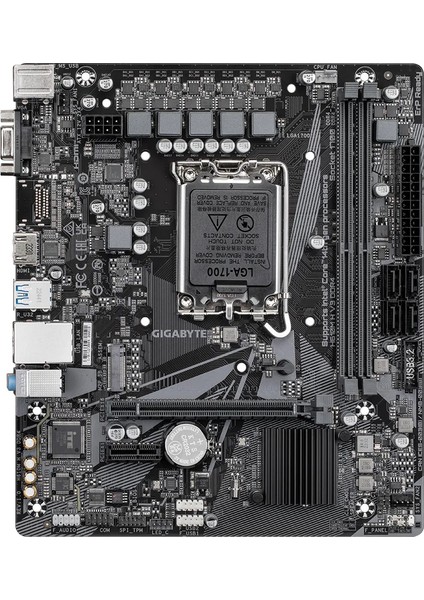 Gıgabyte H610M H V3 Ddr4 3200MHZ M.2 HDMI Matx 1700P fiyatları