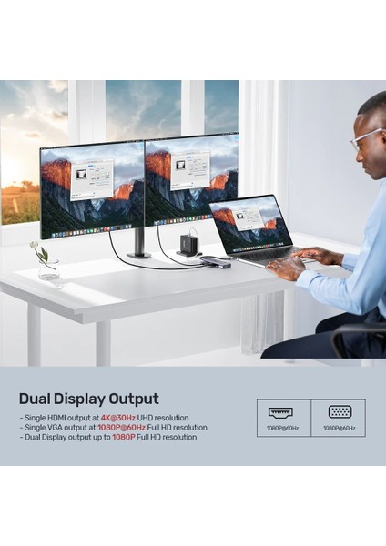 Unıtek Usb-C 9in1 Unıversal Dock Statıon (D1113A)