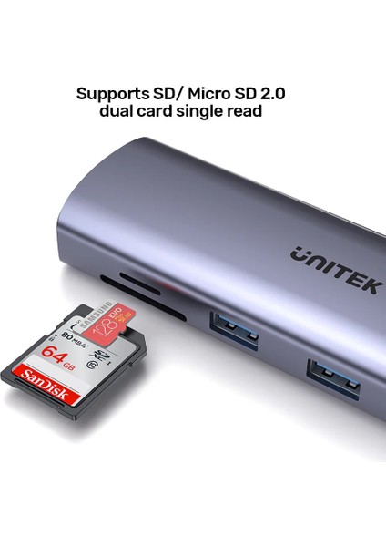 Unıtek Usb-C 9in1 Unıversal Dock Statıon (D1113A)
