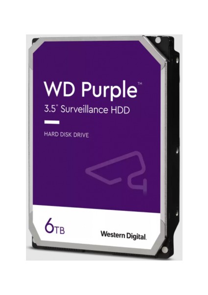6tb Wd Purple Sata 6gb/s 256MB Dv 7X24 WD64PURZ