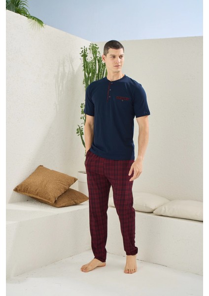 Kocabey 2118 Midi Yaka Pijama Takım