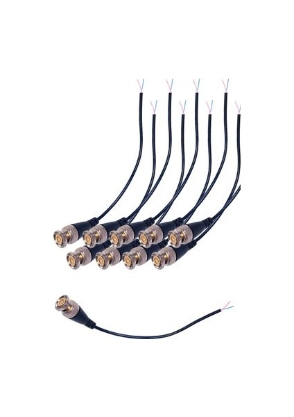 Ezcool Bnc Konnektor Hazır Kablolu (10 Lu Paket)