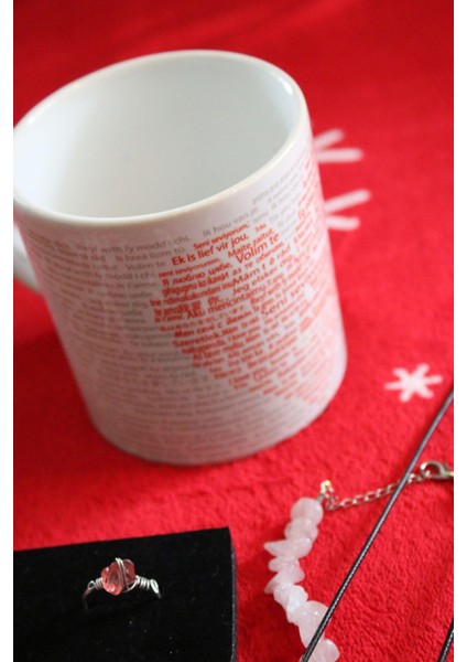 100 Dilde Seni Seviyorum Kupa - Pembe Kuvars Bileklik - Pembe Kuvars Kolye - Pembe Kuvars Yüzük fırsatları