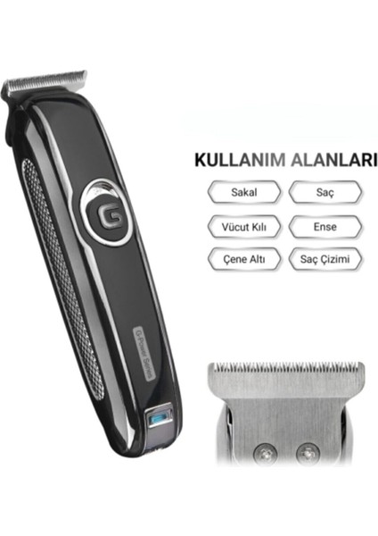 Siyah Çok Fonksiyonlu Şarjlı Tüy Kısaltıcı ve Tıraş Makinesi fiyatları