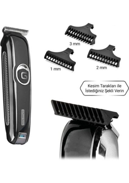 Siyah Çok Fonksiyonlu Şarjlı Tüy Kısaltıcı ve Tıraş Makinesi indirimleri