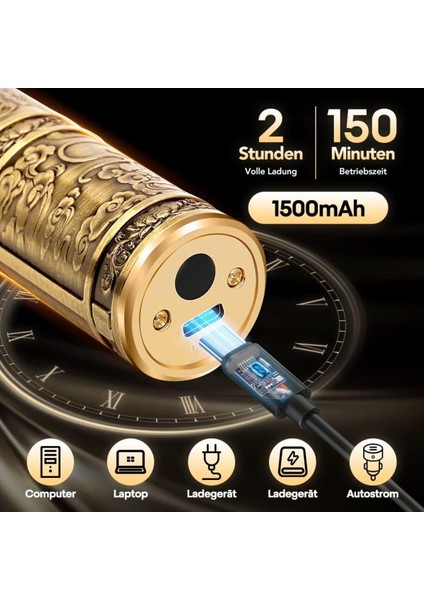 Metal Gövdeli, LCD Ekranlı Çok Amaçlı Tıraş Makinesi, Saç ve Sakal Için Ideal modelleri