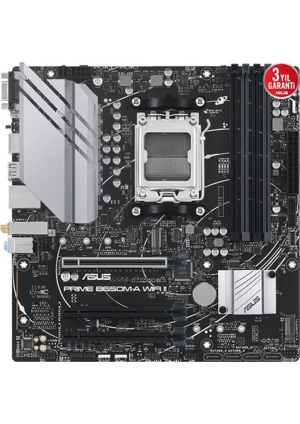 Asus Prıme B650M-A Wıfı Iı Ddr5 6400MHZ(OC) M.2 Matx Am5 fiyatları
