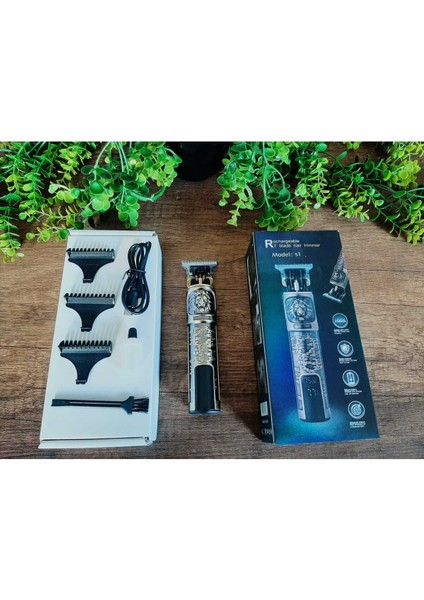 Sarı T-Bıçak Saç ve Sakal Kesim Cihazı, Kolay Kullanım ve Şık Tasarım