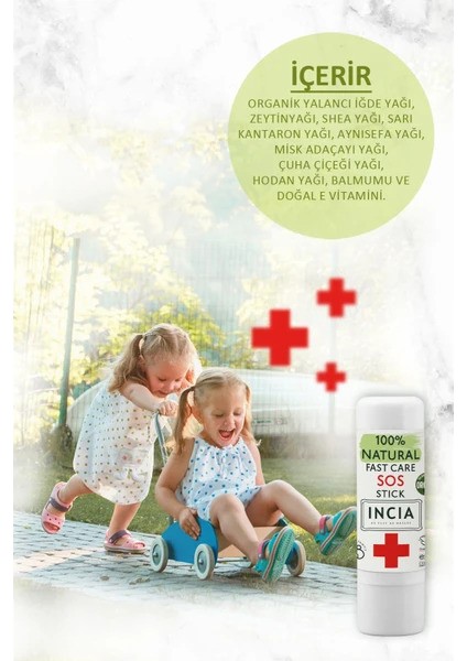 INCIA%100 Doğal Sos Stick Anlık Yatıştırıcı Organik Yalancı Iğde Hızlı Koruma Bitkisel 6 G fiyatları