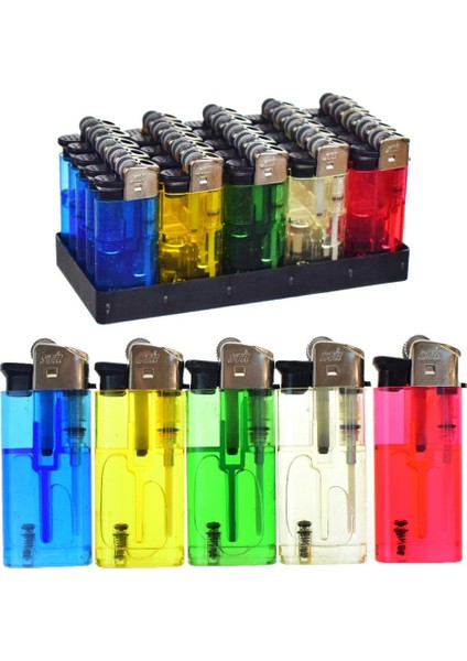 Taşlı Orta Boy Çakmak 25 Adet Doldurulabilir