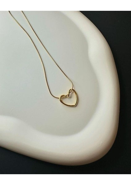 Kalpli Düğüm Gold Çelik Kolye fiyatları