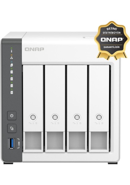 Qnap TS-433-4G 4 Yuvalı 4gb Depolama Ünitesi (Resmi Distribütör Garantili)