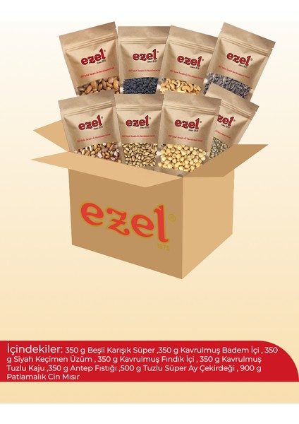 Kuruyemiş Yeni Yıl Hazırlık Seti –Sekiz Malzemeli