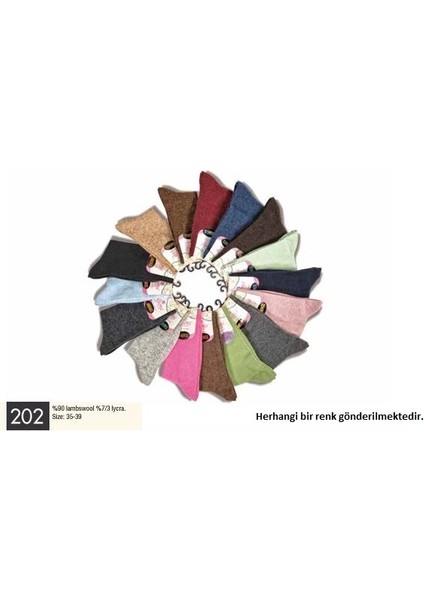 Gama 202 Kadın Düz Model Yün Soket Çorap