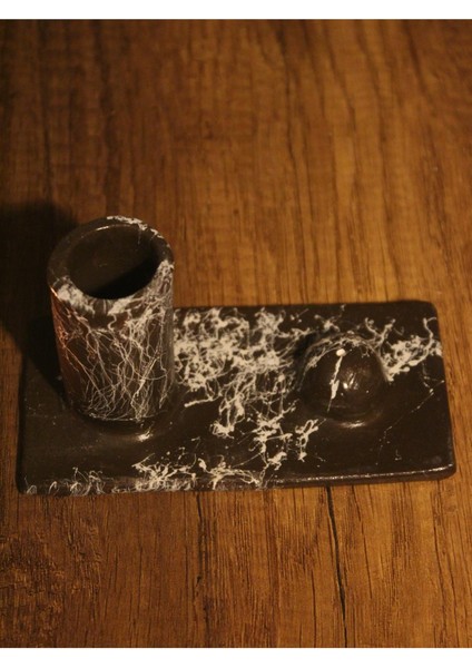 Hazneli Taş Tasarım Çubuk Tütsülük Siyah fırsatları