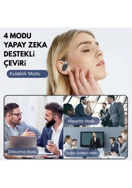 Aı Smart Translate Kulaklık – Kablosuz Gürültü Önleyici Bluetooth Headset | Spor, Seyahat ve Günlük Kullanım Için