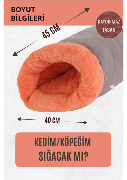 Mağara (45X40CM) - Modern Kedi/köpek Mağara Yatak, Saklanma Alanı, Sakinleştirici, Konforlu fiyatları