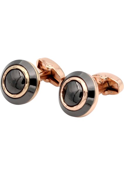Rose Siyah Lüx Kol Düğmesi fiyatları
