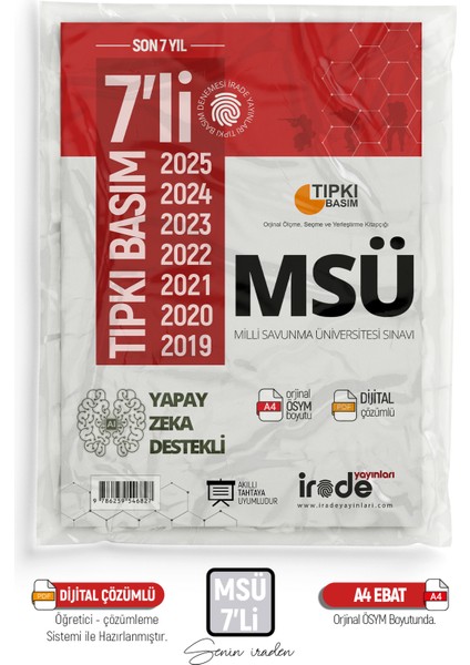 2026 YKS MSÜ ÖSYM Çıkmış Soru Son 7 Yıl Tıpkı Basım Çözümlü Paket Deneme