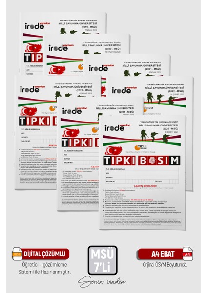 2026 YKS MSÜ ÖSYM Çıkmış Soru Son 7 Yıl Tıpkı Basım Çözümlü Paket Deneme fiyatları