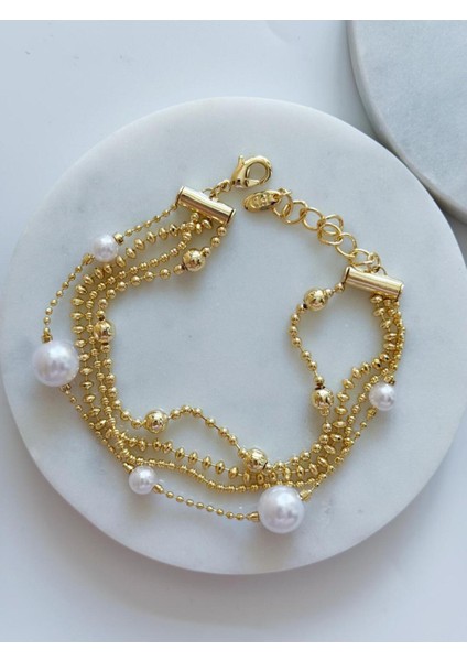 Özel Seri Incili 4lü Bileklik