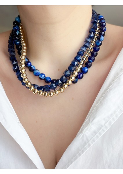 Boncuk-Topçuk 3lü Kolye