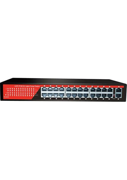 Ezcool EZ-24PSF 24 Port 24XFE+2XGE Gigabit Poe Switch 320W