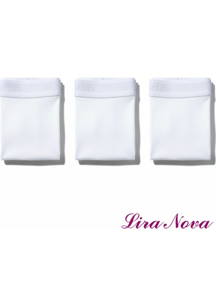 Beyaz 3'lü Paket Soft Elastan Boxer %90 Coton %10 Elestane modelleri