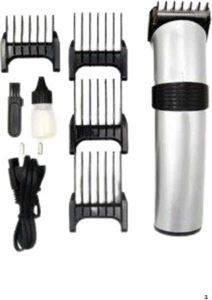 Şarjlı Profesyonel Saç Sakal Tıraş Makinesi, Ayarlanabilir 4 Taraklı, Altın Renk indirimleri