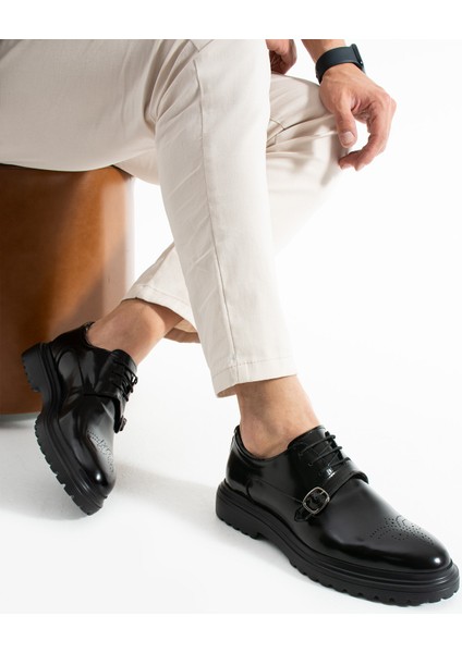 Bellagio Hakiki Deri Erkek Casual Siyah