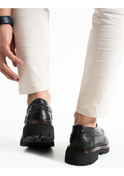 Bellagio Hakiki Deri Erkek Casual Siyah fiyatları