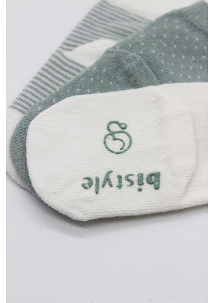 Bistyle Puanlı Kaymaz Penye Soket Çorap 3'lü BS10108 Nil modelleri
