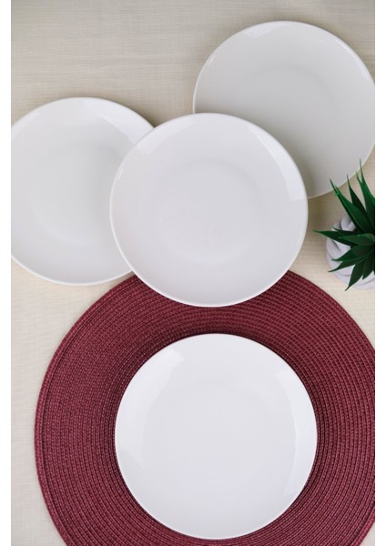 Porselen Chic Servis Tabağı 24,50CM 4 Lü fiyatları